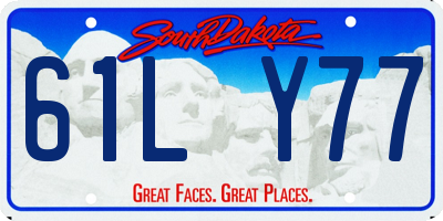 SD license plate 61LY77