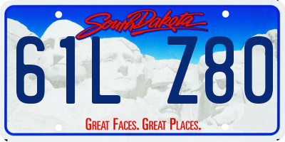 SD license plate 61LZ80