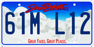 SD license plate 61ML12