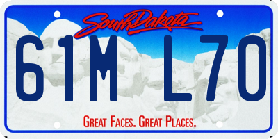 SD license plate 61ML70