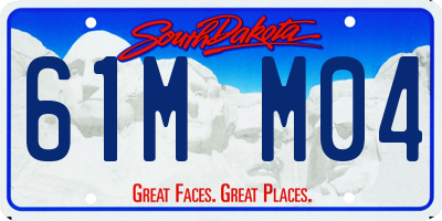 SD license plate 61MM04