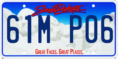 SD license plate 61MP06