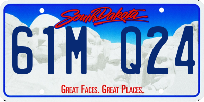 SD license plate 61MQ24