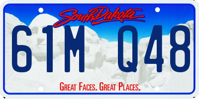 SD license plate 61MQ48