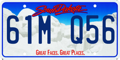 SD license plate 61MQ56