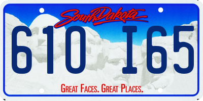 SD license plate 61OI65