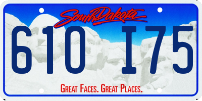 SD license plate 61OI75