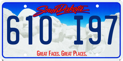SD license plate 61OI97