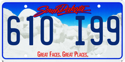 SD license plate 61OI99