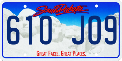 SD license plate 61OJ09