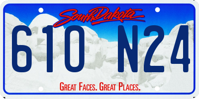 SD license plate 61ON24
