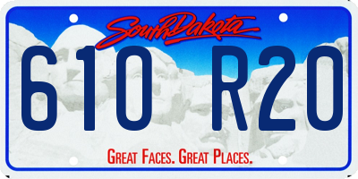 SD license plate 61OR20