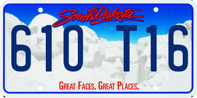 SD license plate 61OT16