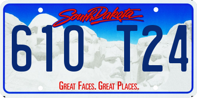 SD license plate 61OT24