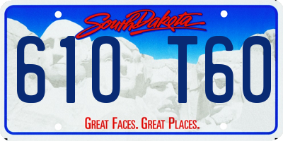 SD license plate 61OT60