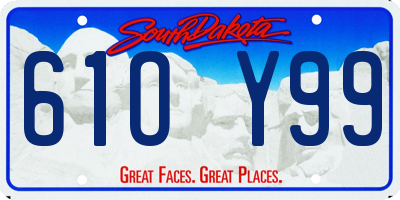 SD license plate 61OY99