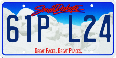 SD license plate 61PL24