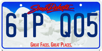 SD license plate 61PQ05