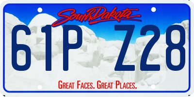 SD license plate 61PZ28