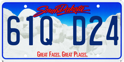 SD license plate 61QD24