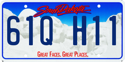 SD license plate 61QH11