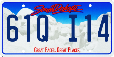 SD license plate 61QI14