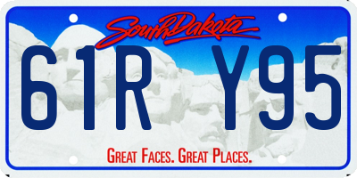 SD license plate 61RY95