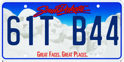 SD license plate 61TB44