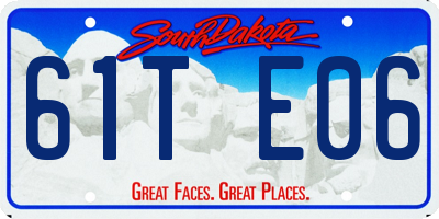 SD license plate 61TE06