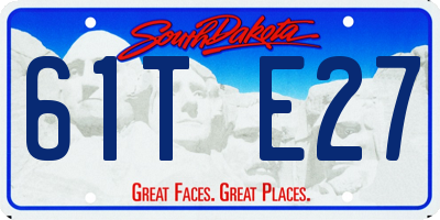SD license plate 61TE27