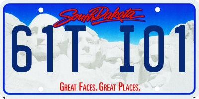 SD license plate 61TI01