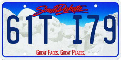 SD license plate 61TI79