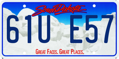 SD license plate 61UE57
