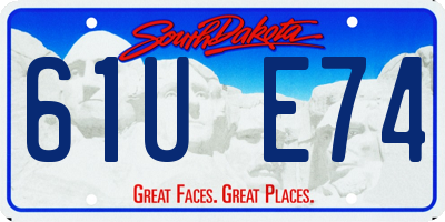 SD license plate 61UE74