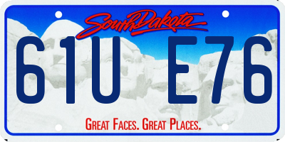 SD license plate 61UE76