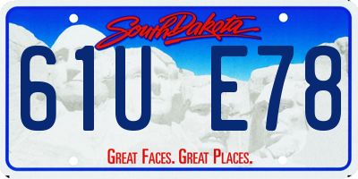 SD license plate 61UE78