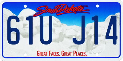 SD license plate 61UJ14