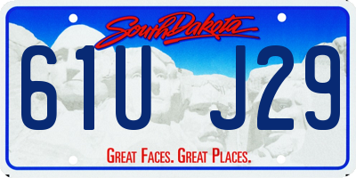 SD license plate 61UJ29