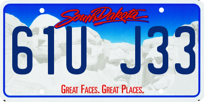 SD license plate 61UJ33