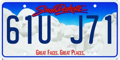 SD license plate 61UJ71