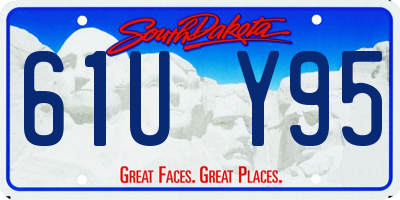SD license plate 61UY95