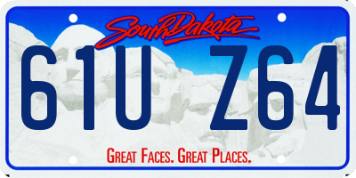 SD license plate 61UZ64