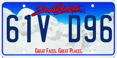 SD license plate 61VD96