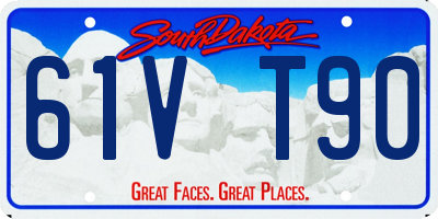 SD license plate 61VT90