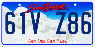 SD license plate 61VZ86