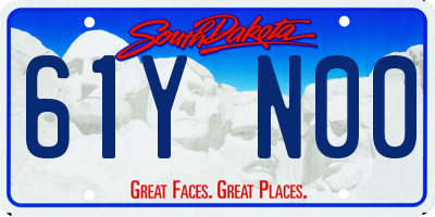 SD license plate 61YN00