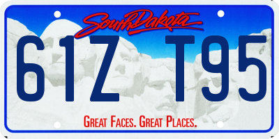 SD license plate 61ZT95