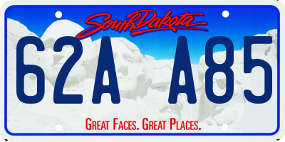 SD license plate 62AA85