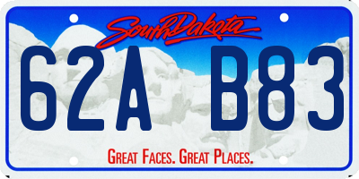 SD license plate 62AB83