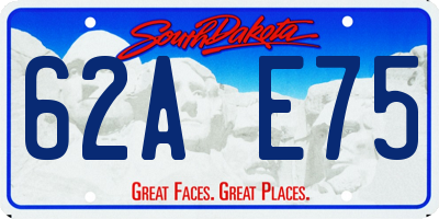 SD license plate 62AE75